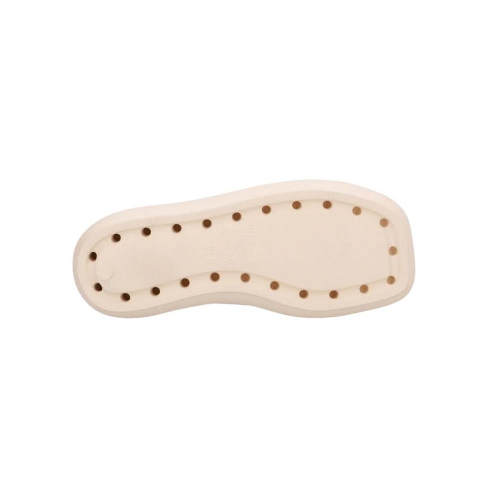 Chinelo Feminino Usaflex Ao12001001 Plataforma  Bege 5