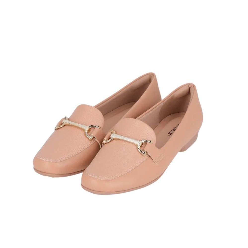 Loafer Feminina Piccadilly 250266-2  Raquel Salto Baixo Rose 2