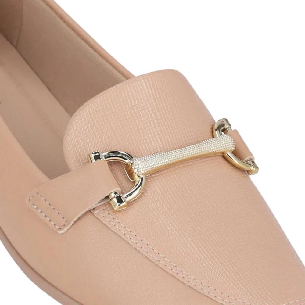 Loafer Feminina Piccadilly 250266-2  Raquel Salto Baixo Rose 5