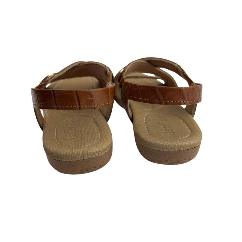 Sandália Feminina Usaflex plataforma Camel 3