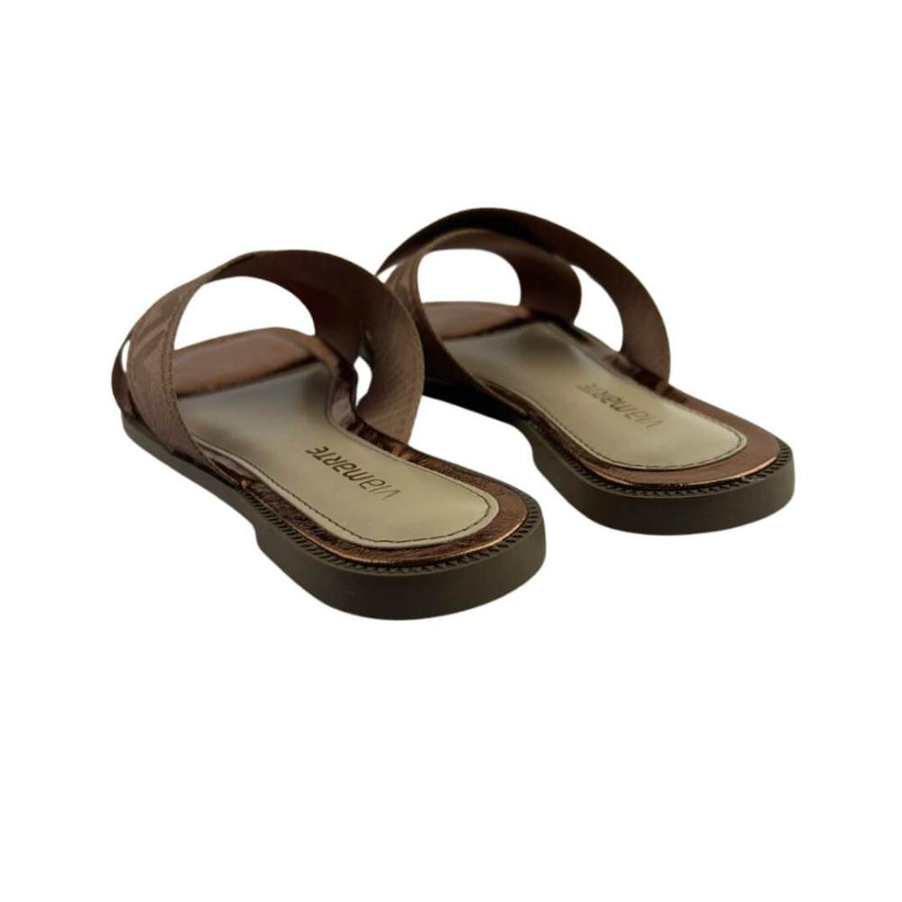 Sandália Feminina Rasteirinha Via Marte 292-003-01  Marrom 4