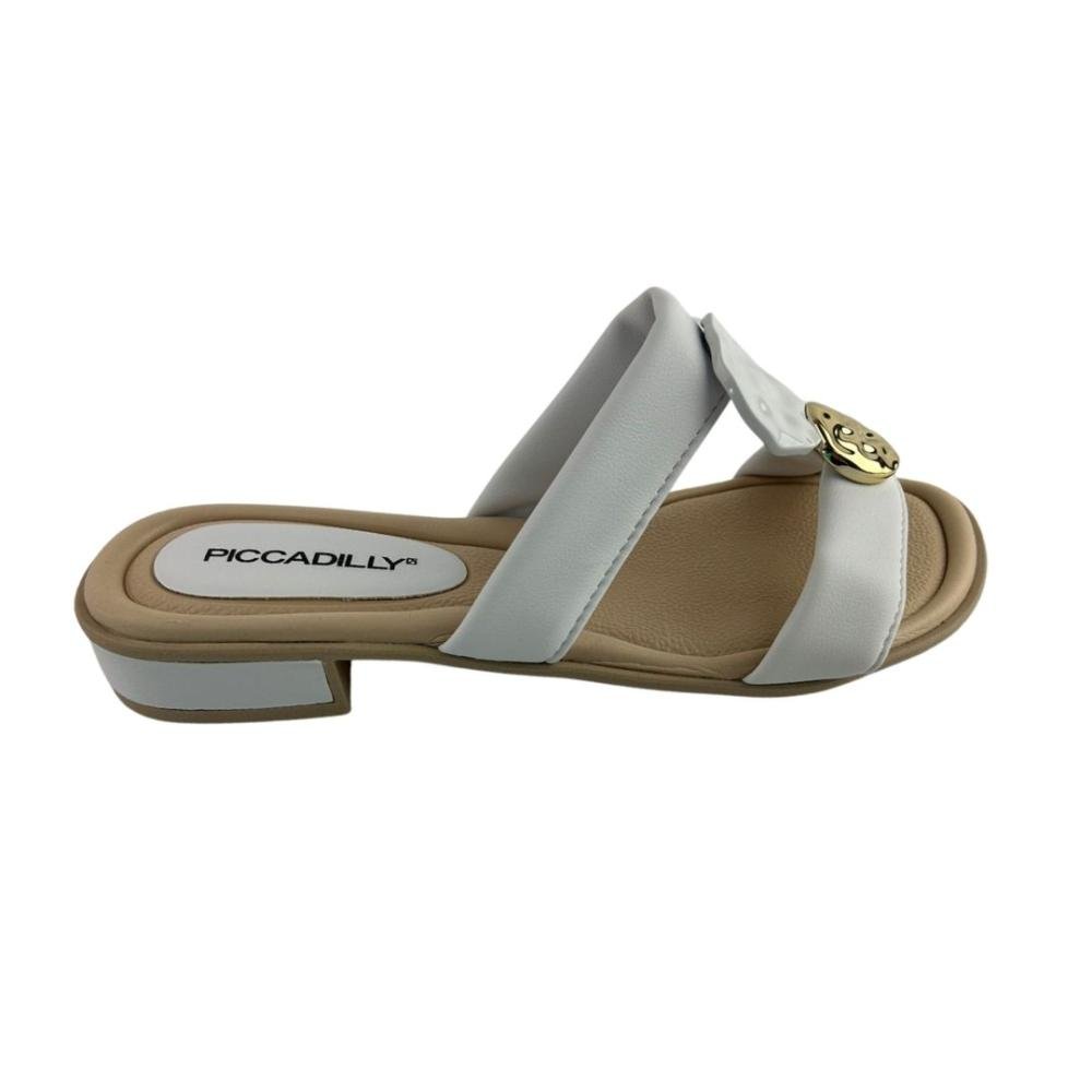 Tamanco Feminino Piccadilly 590067-3 Branco Neve