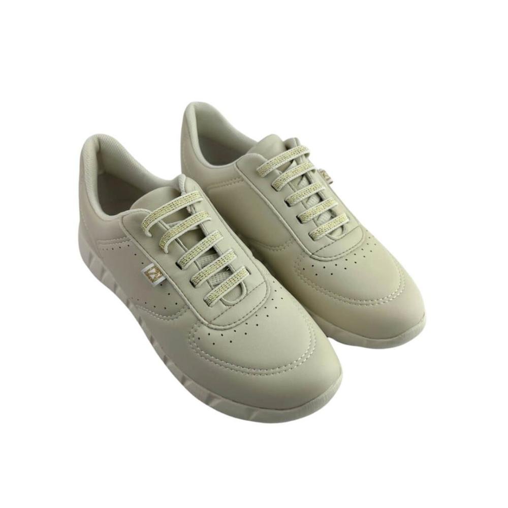 Tênis Feminino Piccadilly 970110-7 Fabi Rasteira Off White Branco 2