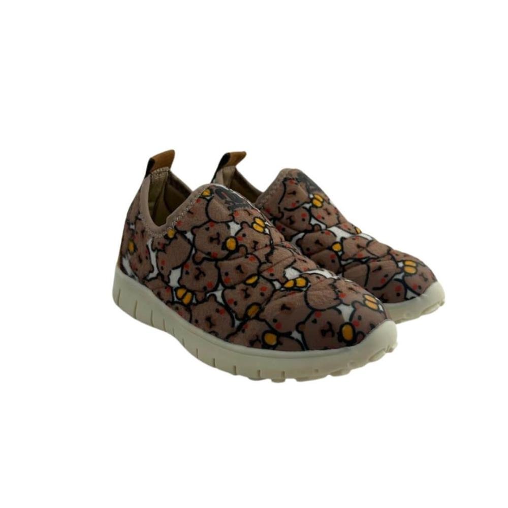 Tênis Infantil Menino Novopé 10001700_4557 Flex Capivara Marrom/Branco 2