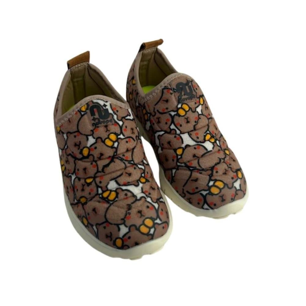 Tênis Infantil Menino Novopé 10001700_4557 Flex Capivara Marrom/Branco 3