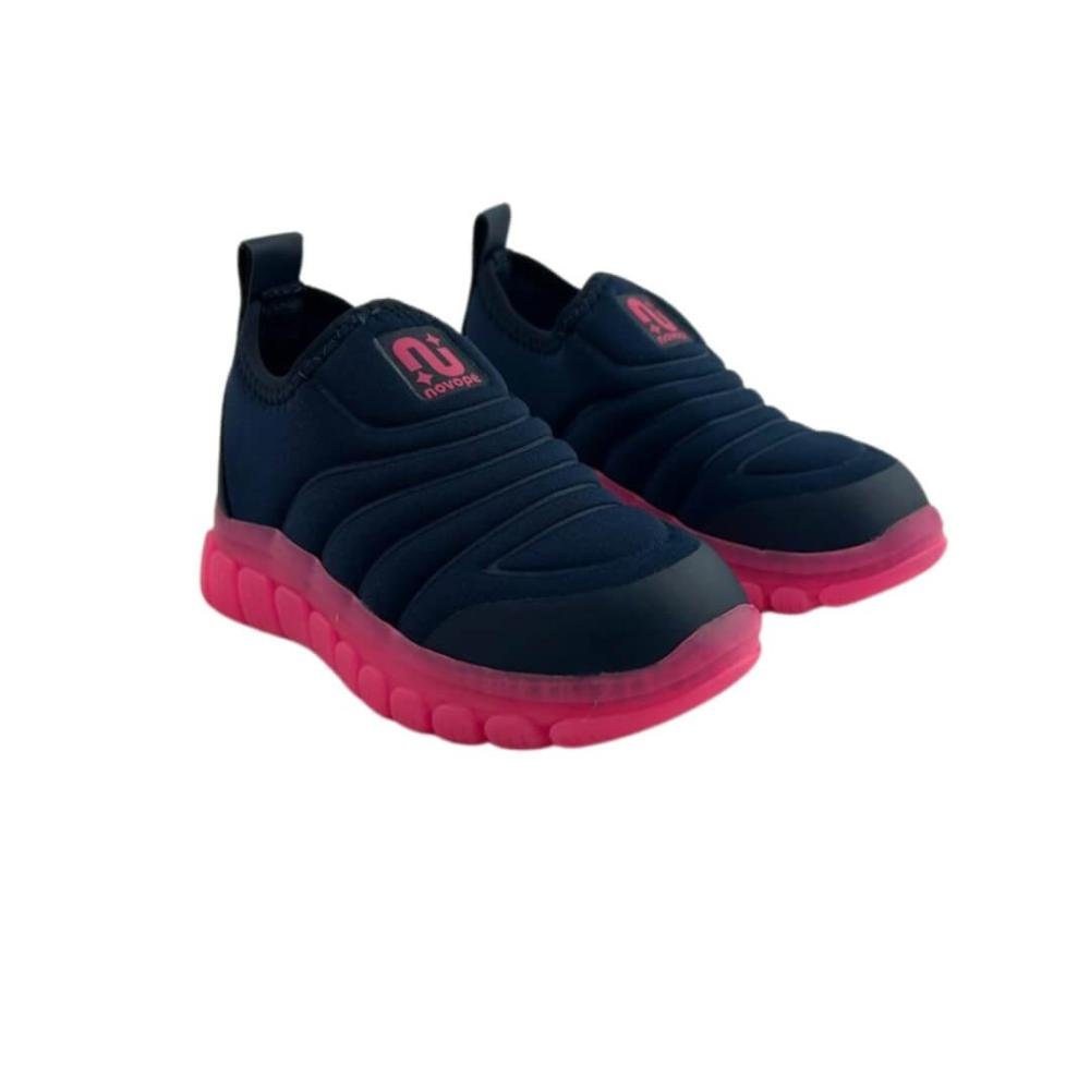 Tênis Infantil Menina Novopé 99001304_3220 Rosa/Azul Marinho 2