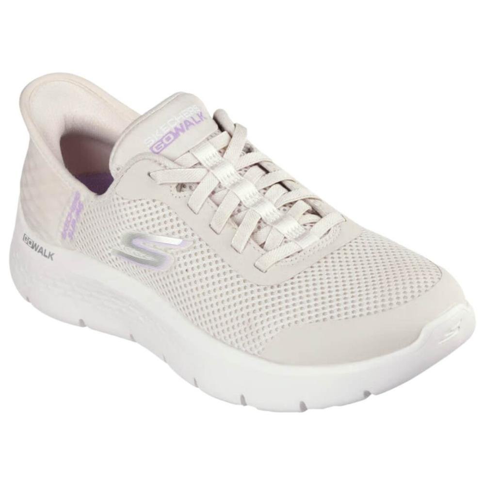 Tênis Feminino Skechers 124836/Tpe Go Walk Flex Bege 4