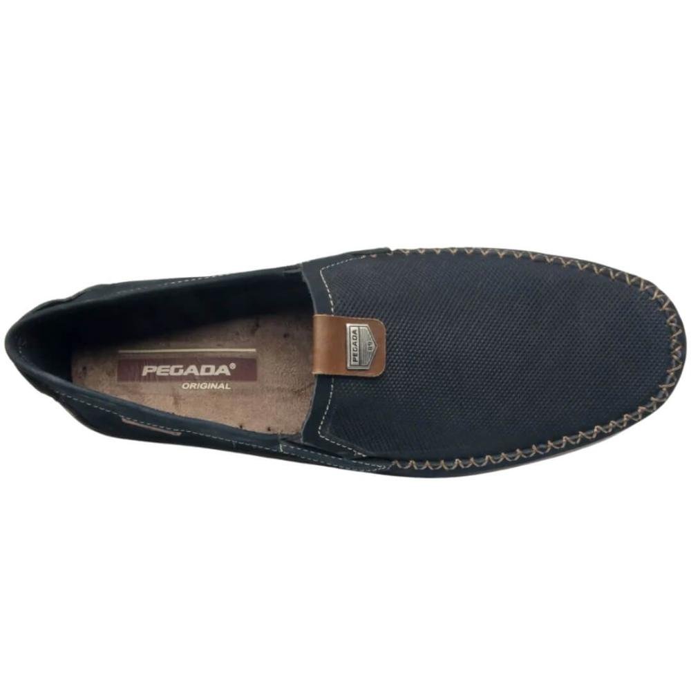 Mocassim Masculino Pegada 141603-09 Nobuck Azul Marinho 3