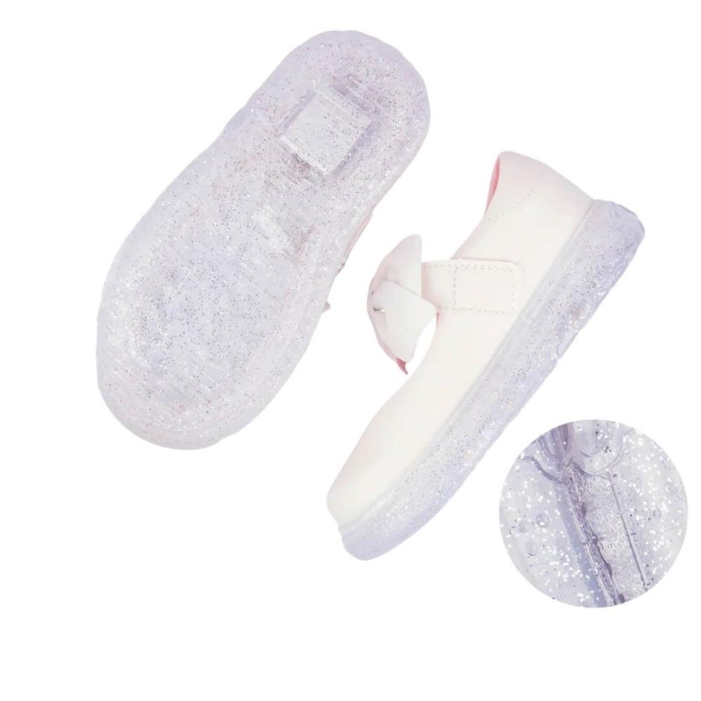 Tênis Infantil Menina Pampili 483.014.000 Sneaker Led Mary Jane Branco 4