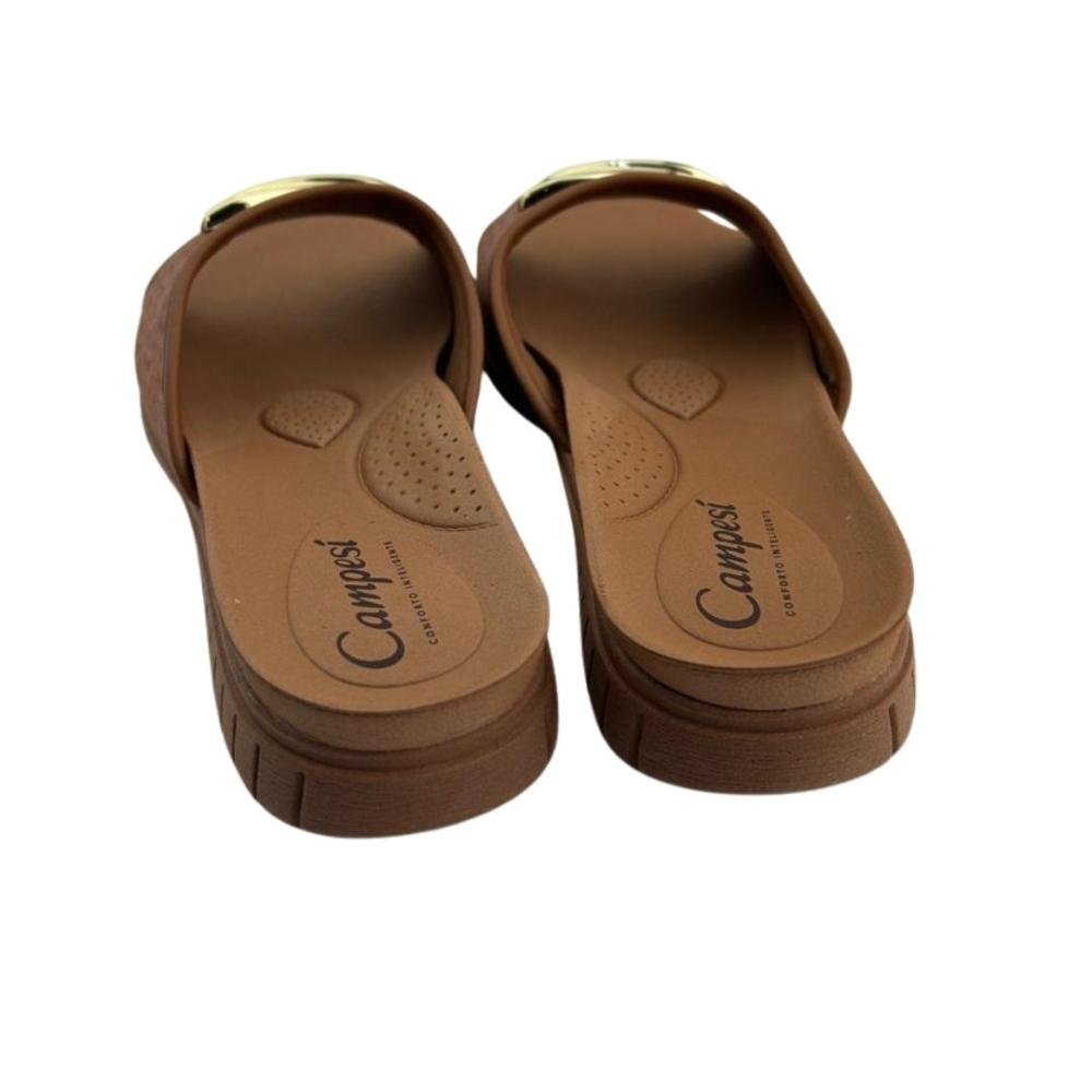 Tamanco Feminino Campesi Cp885 Mascavo Camel 3