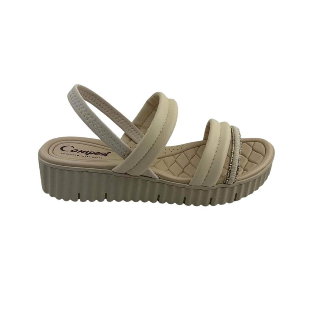 Sandália Feminina Campesi Cp377 Bege