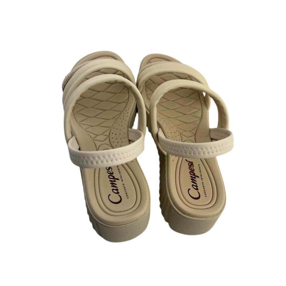 Sandália Feminina Campesi Cp377 Bege Bege 3
