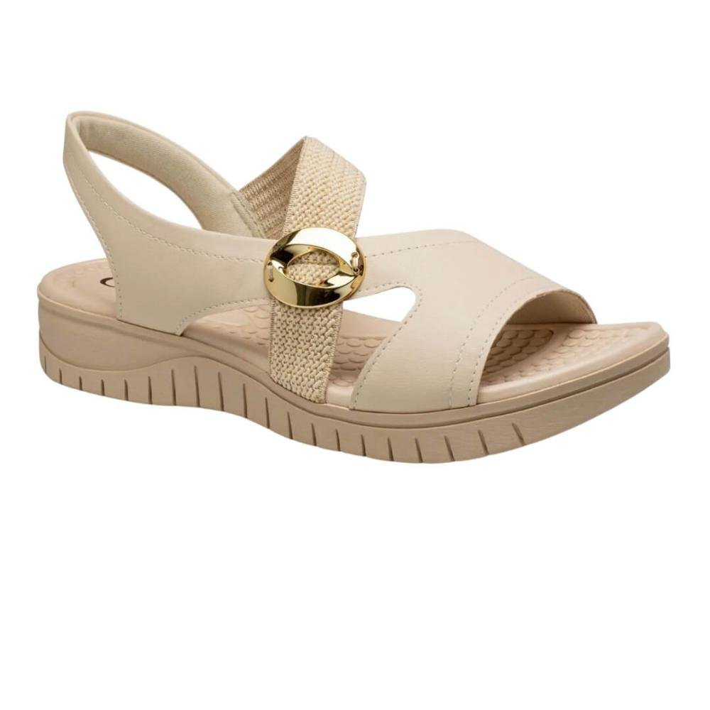 Sandália Feminina Campesi Cp351 Papete Bege Bege 3