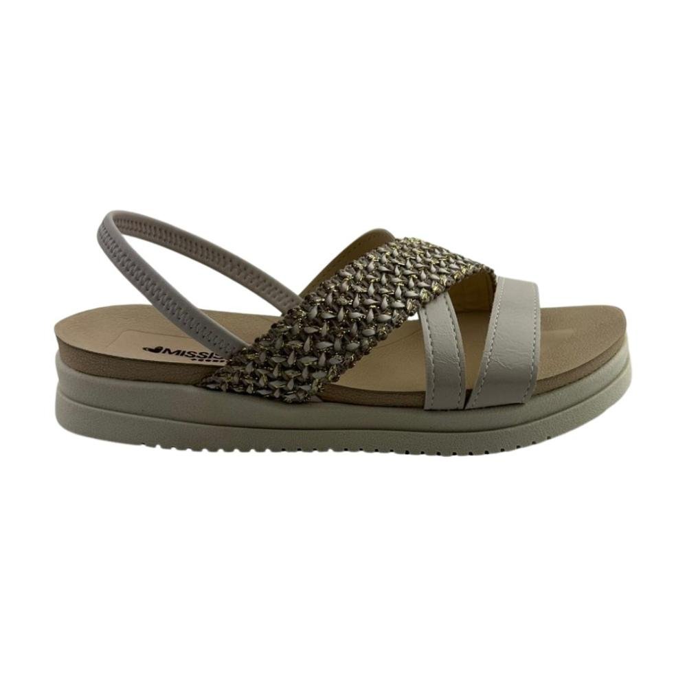 Sandália Feminina Mississipi Mf931 Mabli Nuvem Flatform
