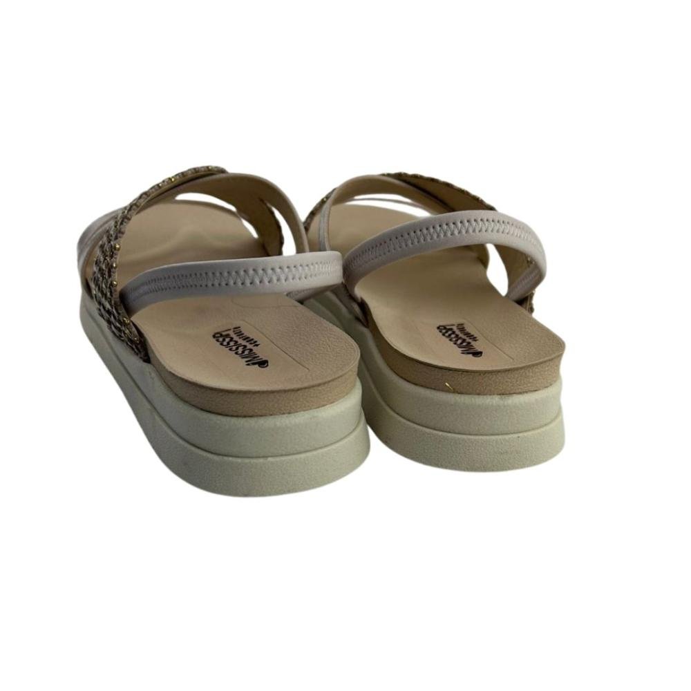 Sandália Feminina Mississipi Mf931 Mabli Nuvem Flatform Off White 3