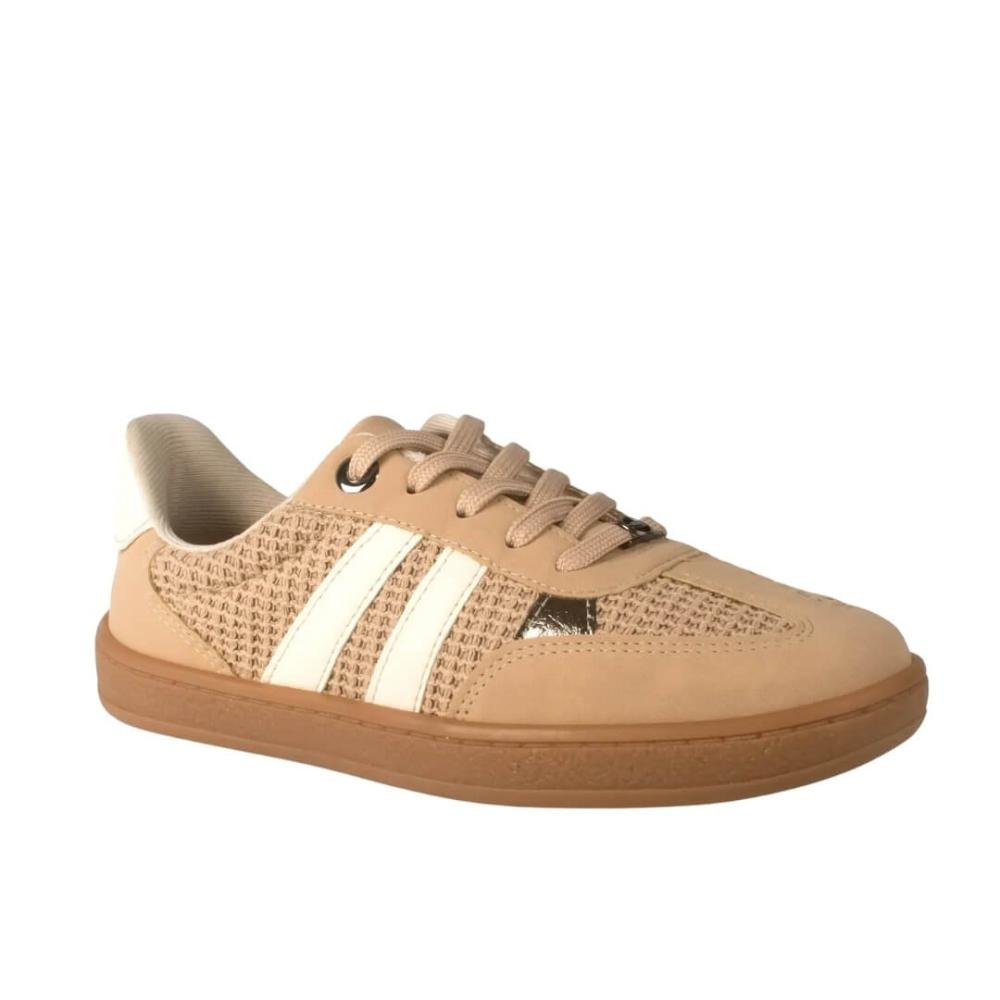 Tênis Feminino Dakota Casual D1021 0001 Bege Bege/Branco 2