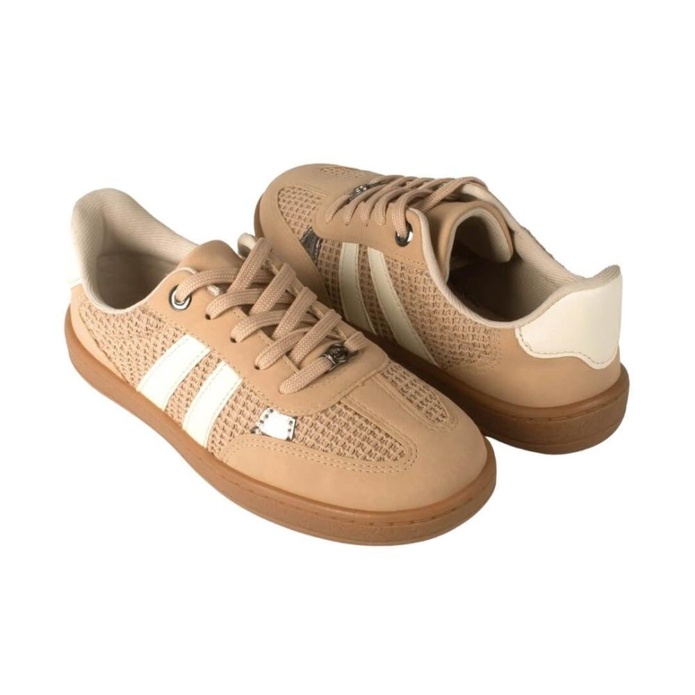 Tênis Feminino Dakota Casual D1021 0001 Bege Bege/Branco 4