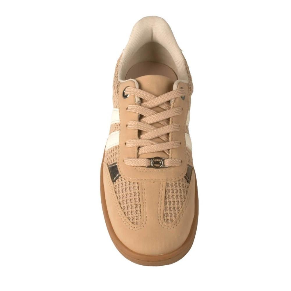 Tênis Feminino Dakota Casual D1021 0001 Bege Bege/Branco 5