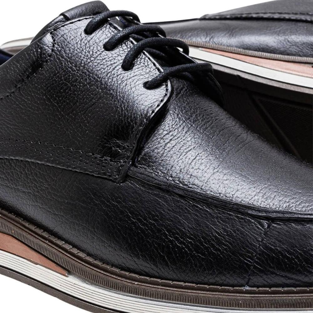 Sapato Masculino Democrata 272102-001 Type Metropolitan Preto 3
