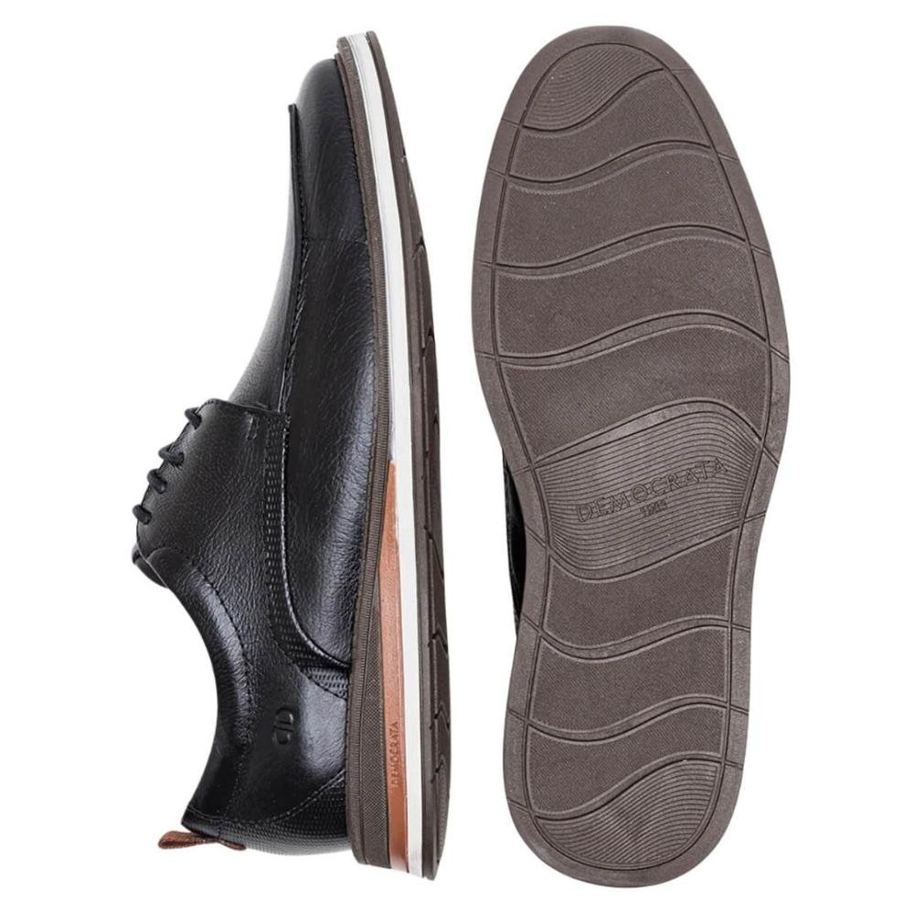 Sapato Masculino Democrata 272102-001 Type Metropolitan Preto 4