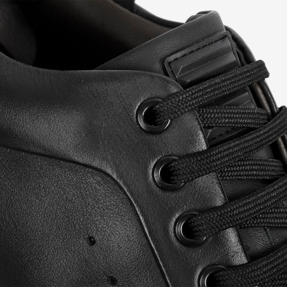 Tênis Couro Casual Ferracini Masculino Impulse 7614-570A Preto 3