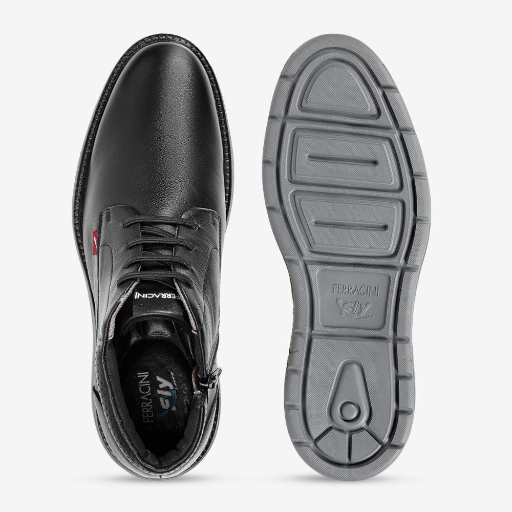Bota Casual Ferracini de Couro Preta Full 4567-696H Preto 3