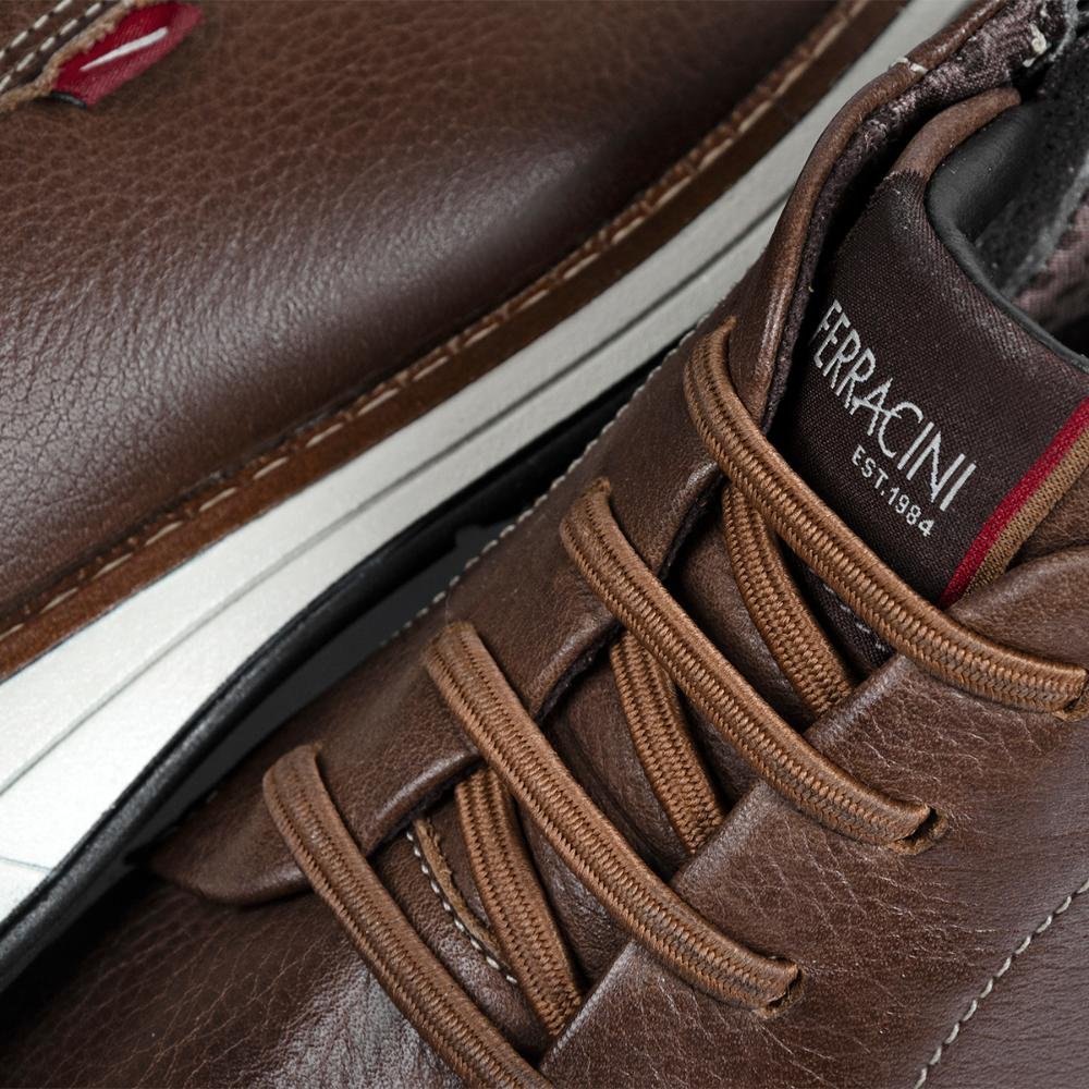 Bota Casual Ferracini de Couro Tabaco Kingston 6153-675I Marrom 3