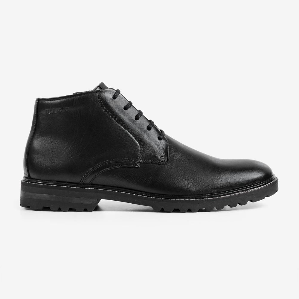 Bota Masculina de Couro Preta Cincy Ferracini 3402-672H