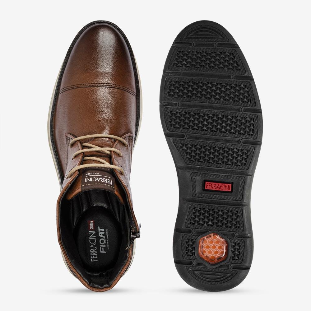 Bota Masculina Fluence Ferracini Marrom de Couro 5542-559J Marrom 3