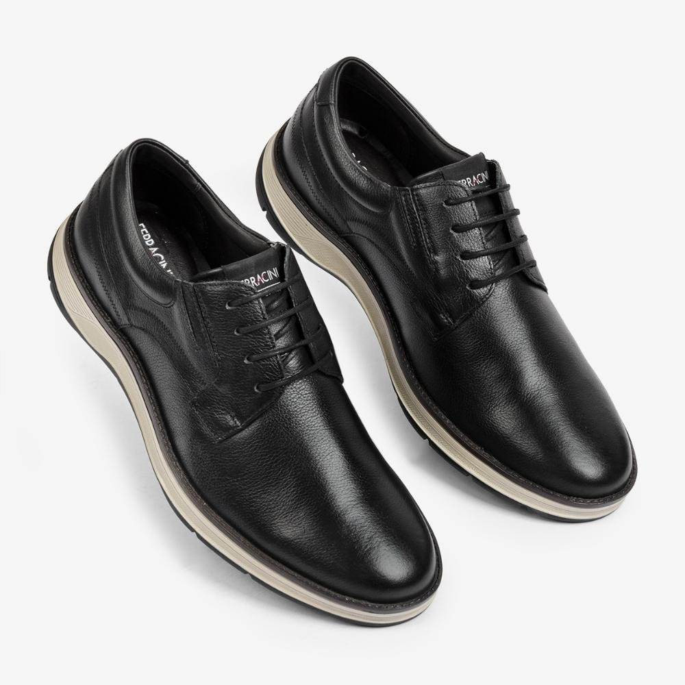 Sapato Casual Couro Ferracini Masculino Fluence 5540-559G Preto 3