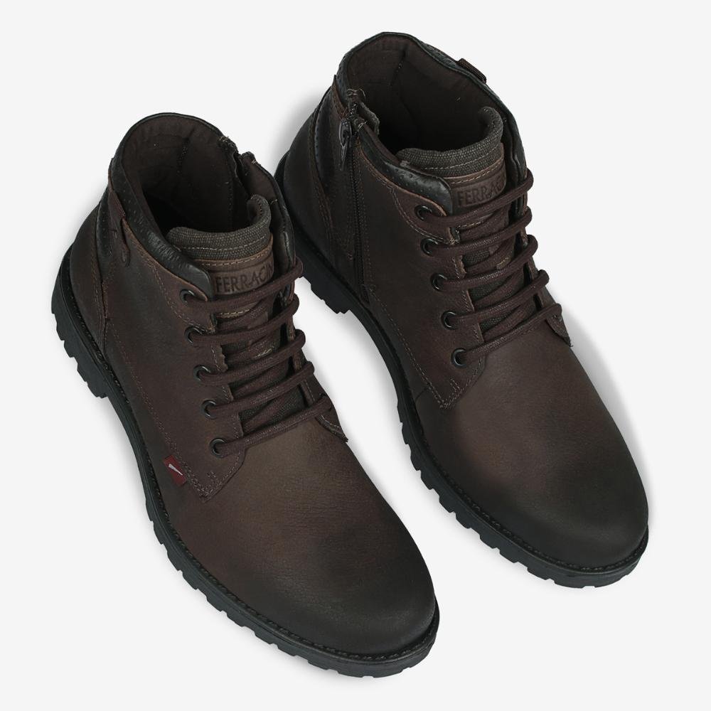 Bota Casual Ferracini Cross de Couro Masculino 9932-517C Marrom 2