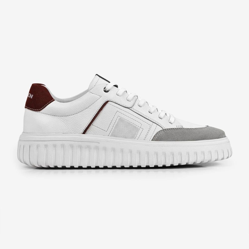 Tênis Casual Ferracini Still  Branco de Couro 8102-683C