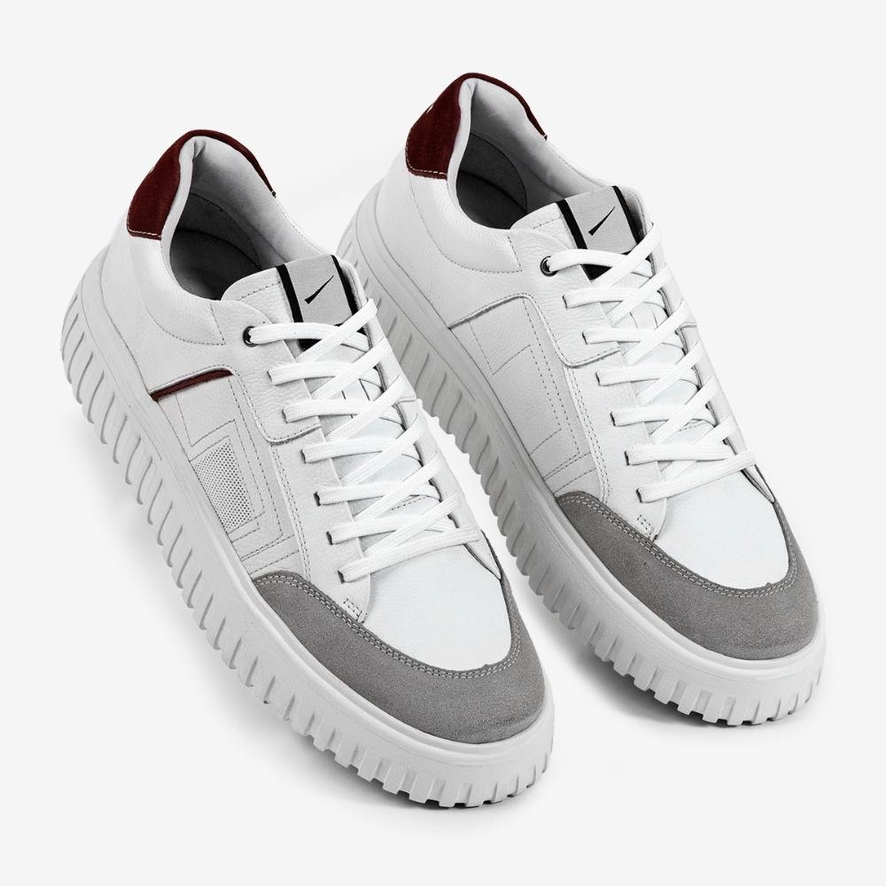 Tênis Casual Ferracini Still Branco de Couro 8102-683C Branco 2