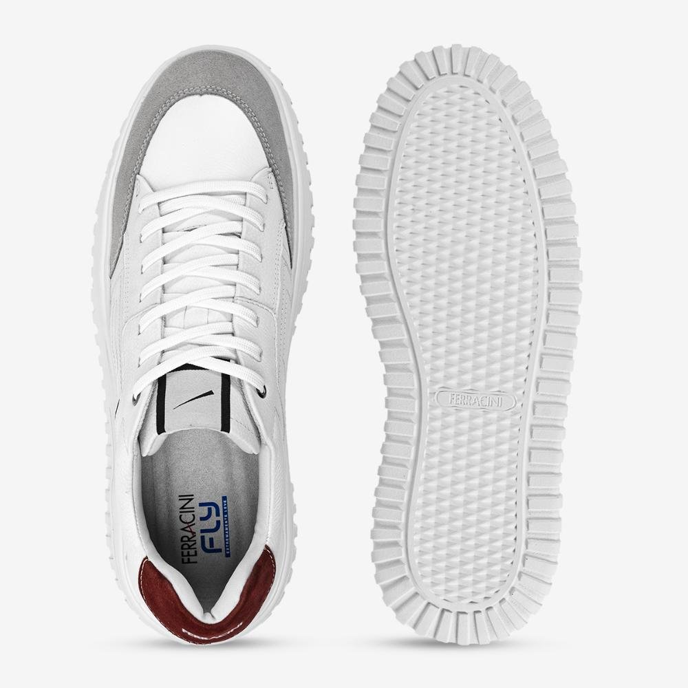 Tênis Casual Ferracini Still Branco de Couro 8102-683C Branco 3