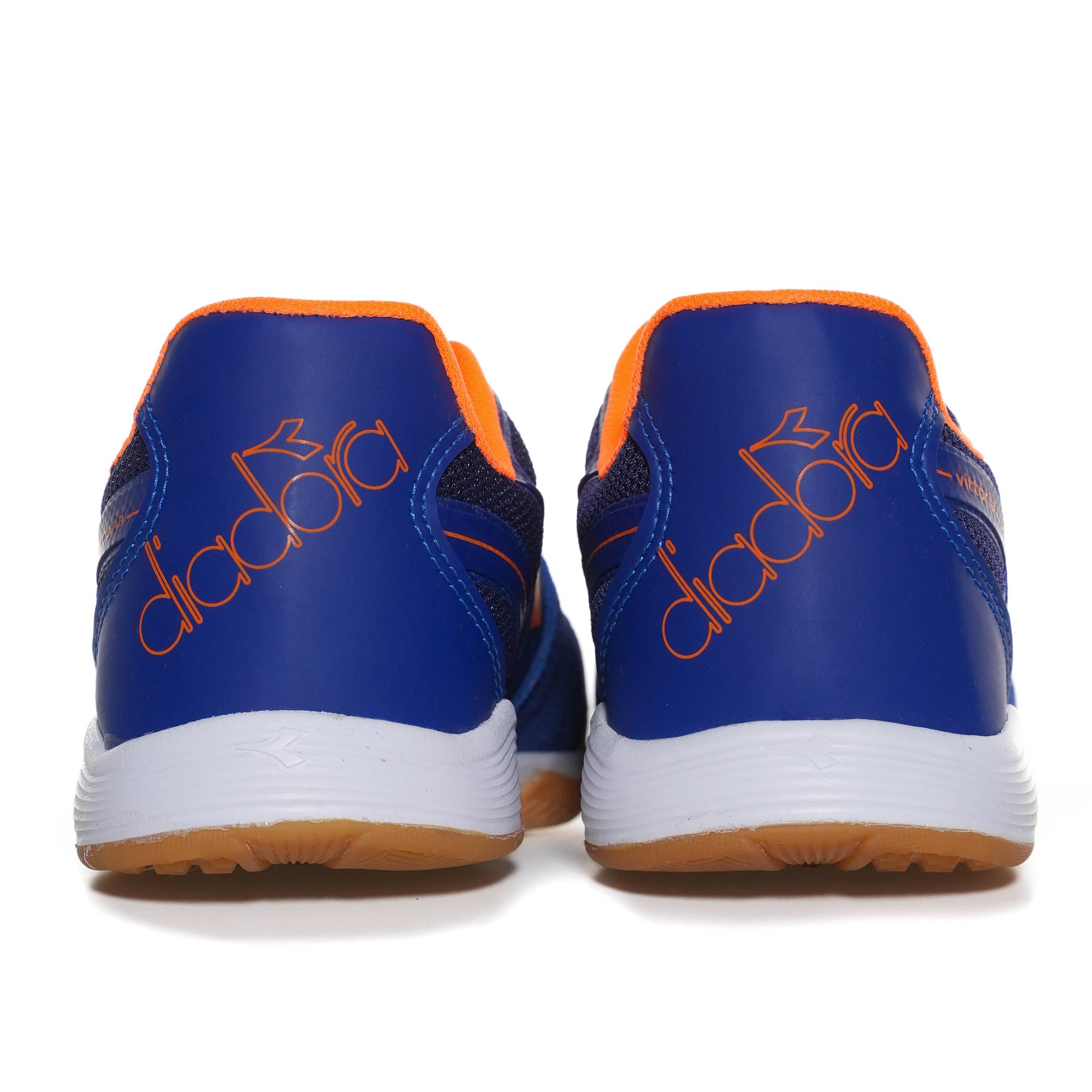 Chuteira Diadora Vittoria Futsal Azul e Laranja Masculina Azul 7
