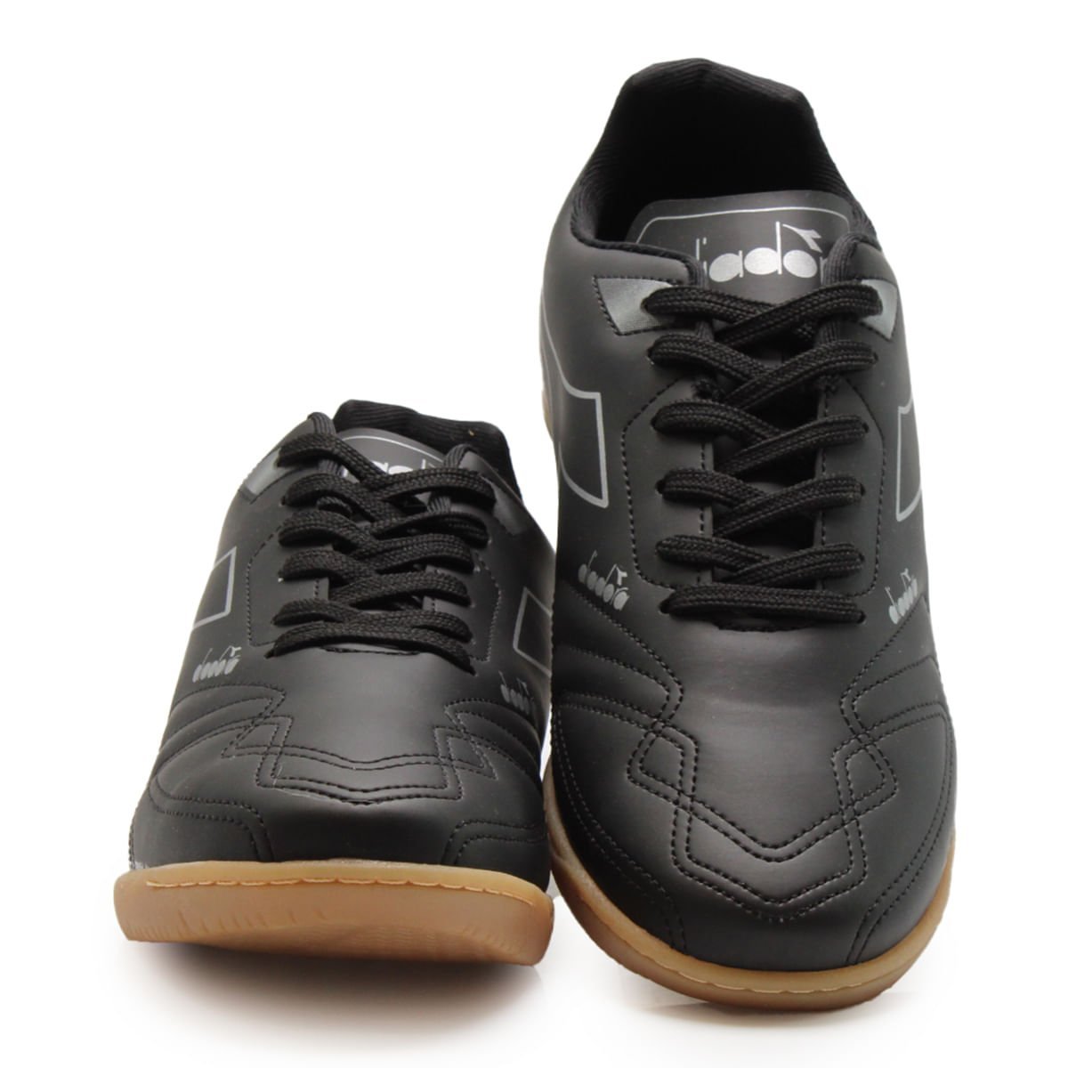 Chuteira Unissex Diadora Torneo II Futsal Preto e Prata Preto 7
