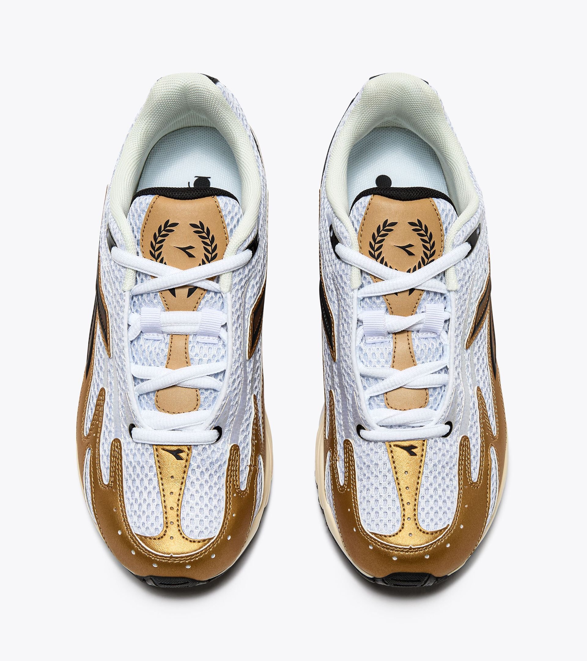 Tênis Diadora Unissex Mythos Propulsion 280 Branco e Dourado Multicores 2