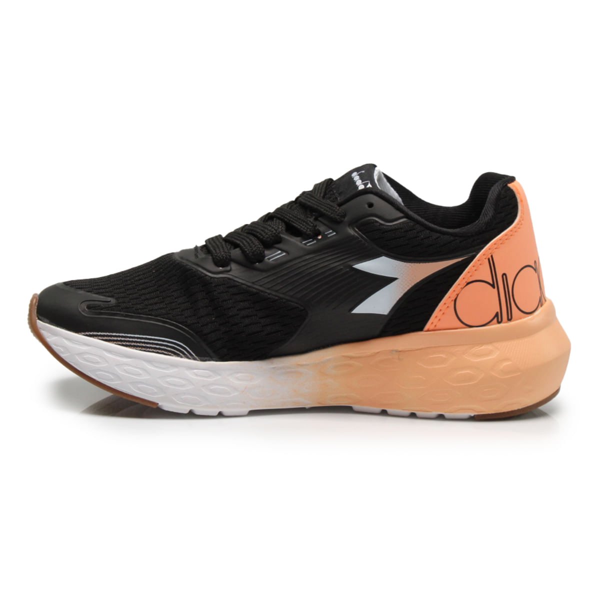 Tênis Diadora Vulcano II Preto e Rosa Feminino Preto 3