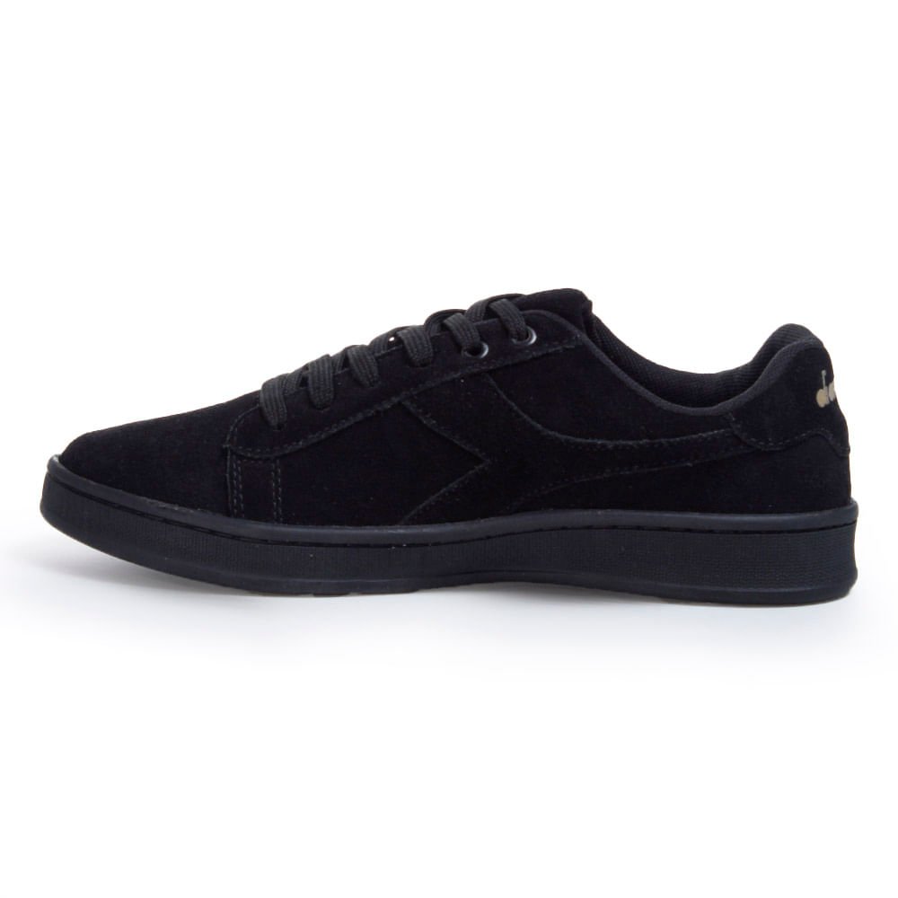 Tênis Casual Masculino Diadora Centrale Suede Preto Preto 3