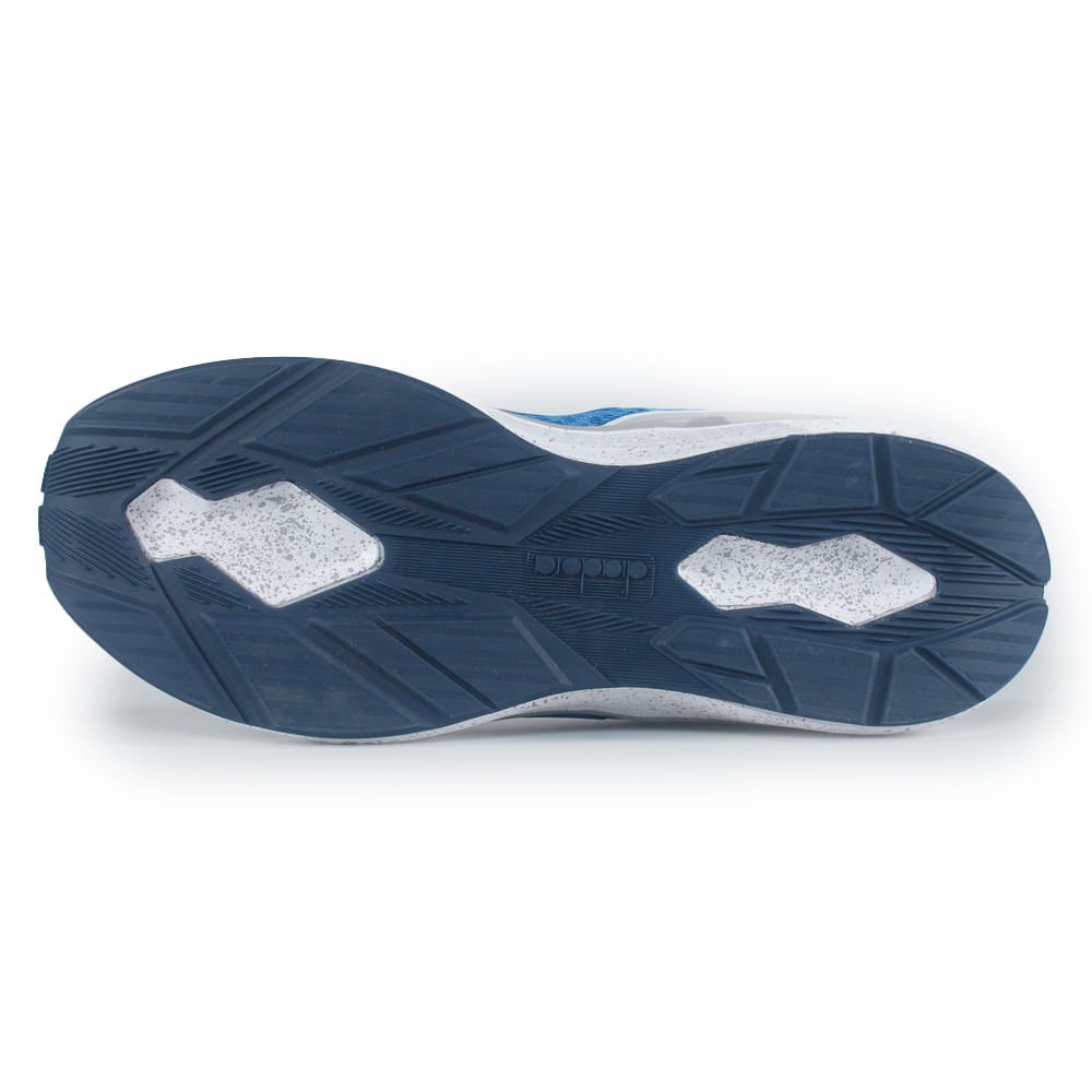 Tênis Esportivo Diadora Giove Azul e Amarelo Masculino Azul 3