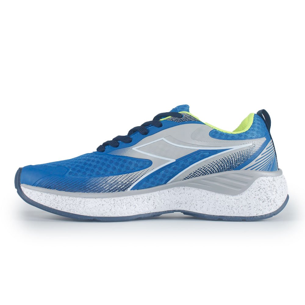 Tênis Esportivo Diadora Giove Azul e Amarelo Masculino Azul 4