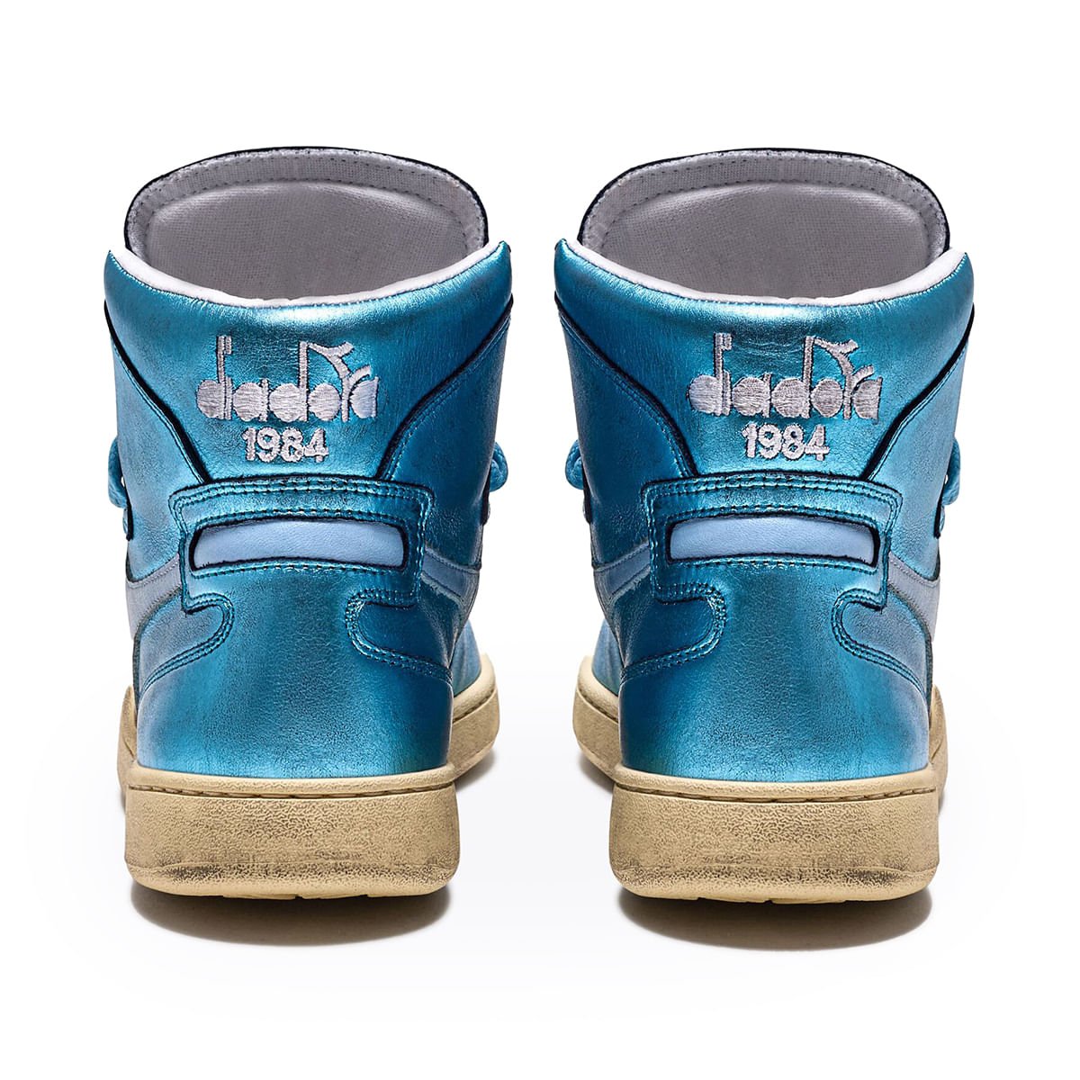 Tênis Casual Unissex Diadora Mi Basket Metal Used Azul Azul 4