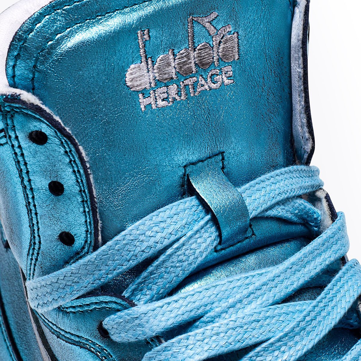 Tênis Casual Unissex Diadora Mi Basket Metal Used Azul Azul 6