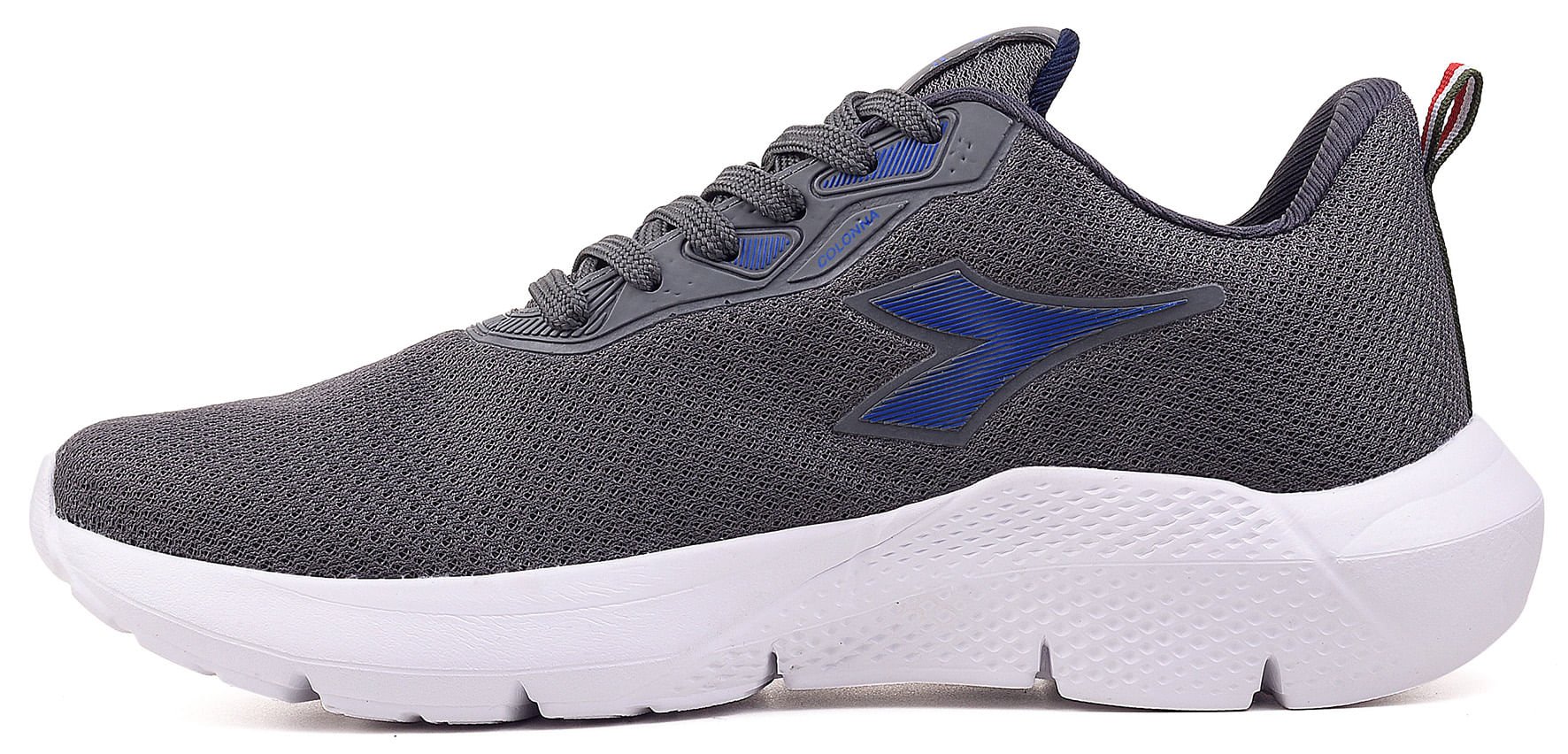 Tênis Corrida Infantil Diadora Colonna Jr Marinho e Prata Cinza 2