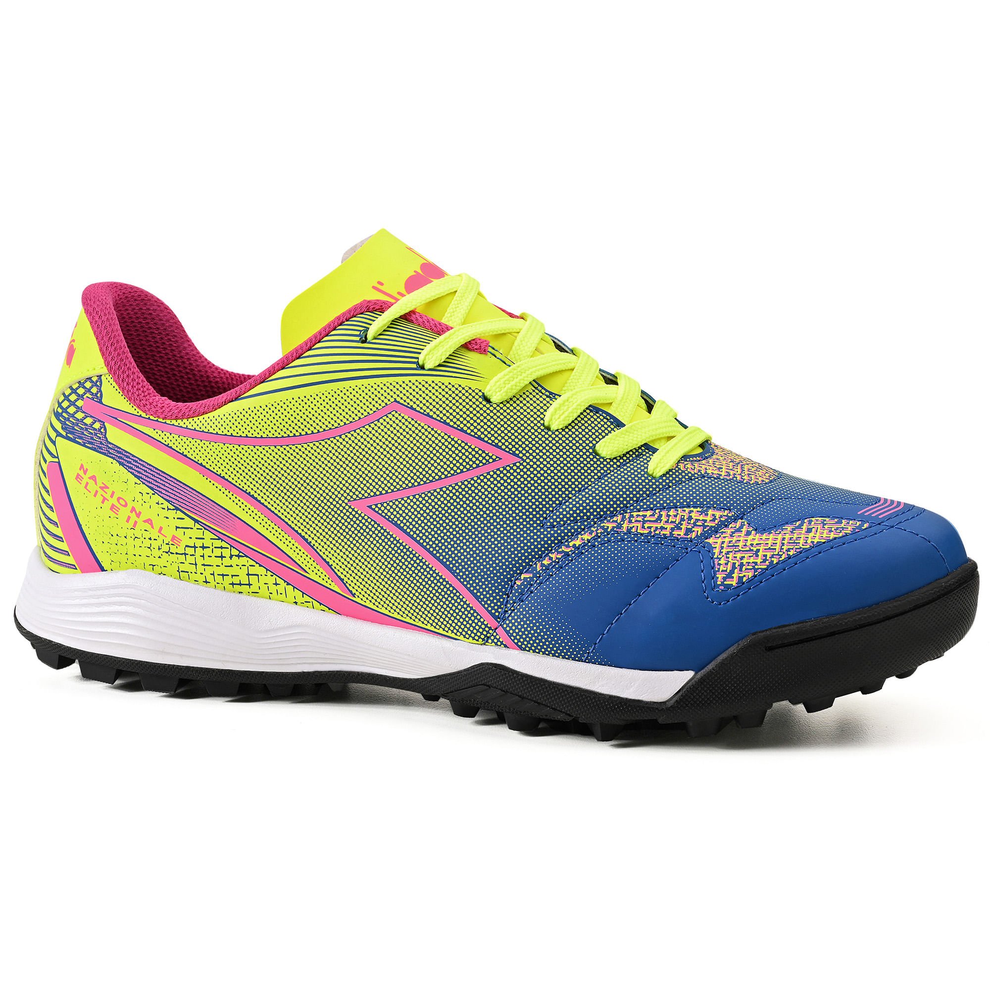 Chuteira Diadora Masculina Nazionale Elite II Society Amarelo Neon Amarelo/Azul 1
