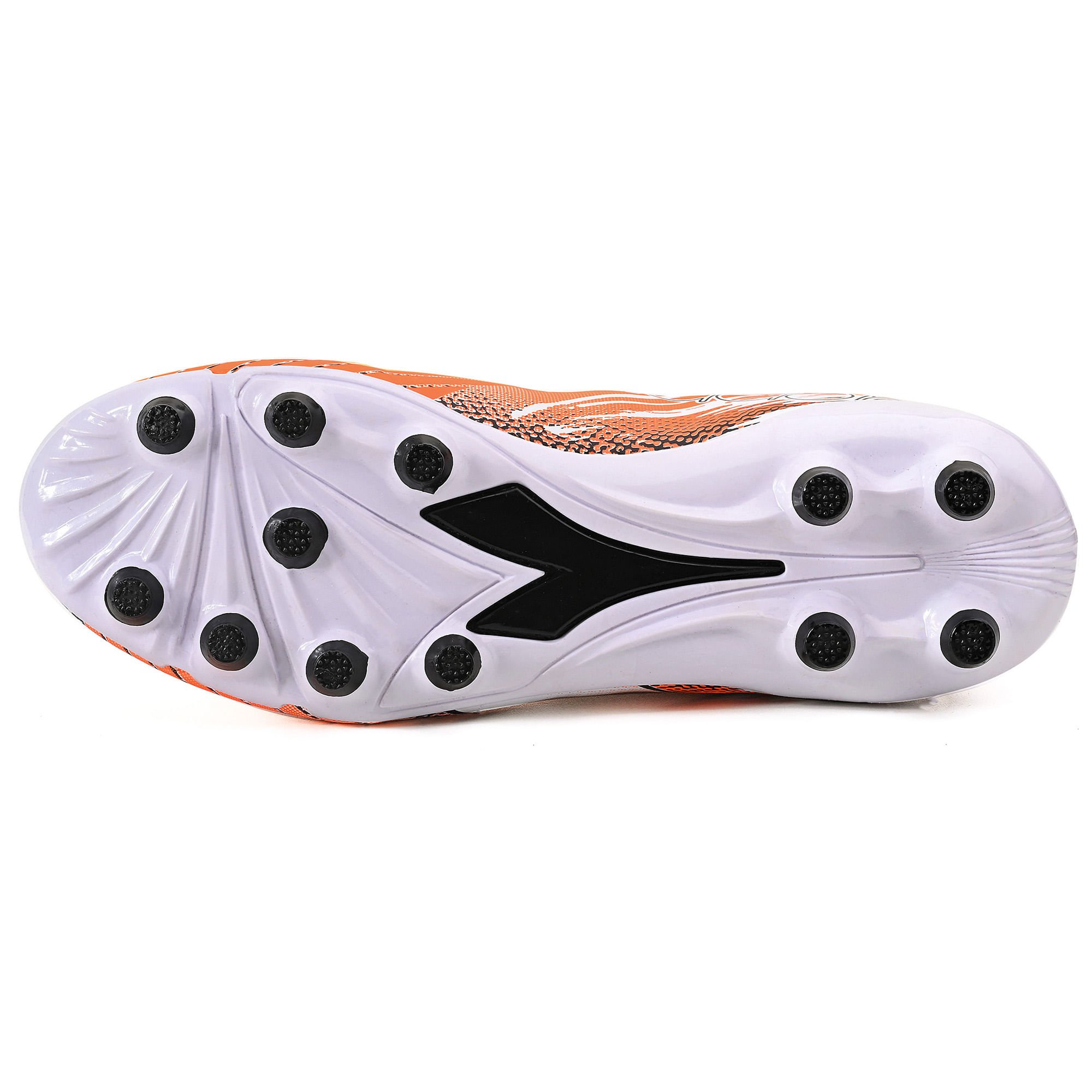 Chuteira Diadora Masculina Squadra III Campo Preto e Branco Branco/Laranja 3