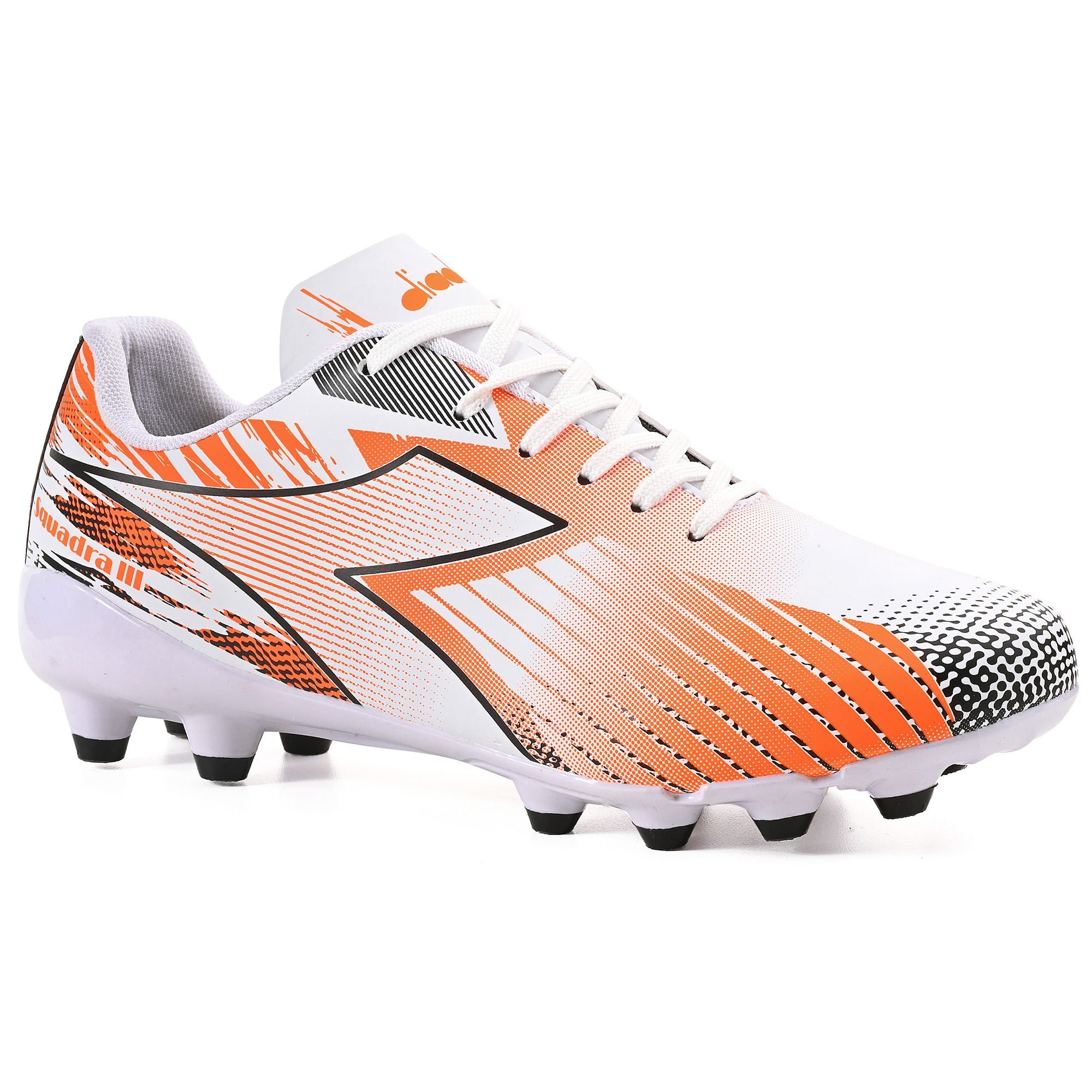 Chuteira Diadora Masculina Squadra III Campo Preto e Branco
