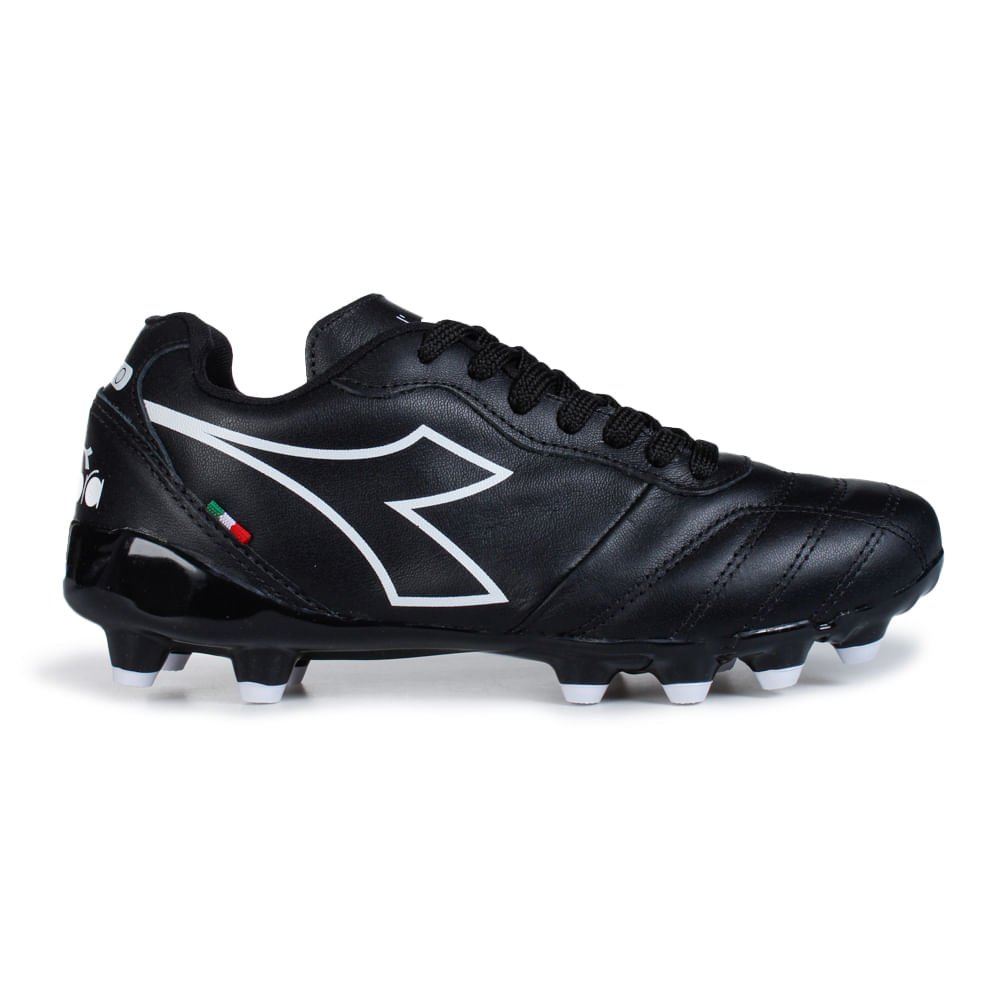 Chuteira Unissex Diadora Calcio Campo Preto e Branco Preto 1