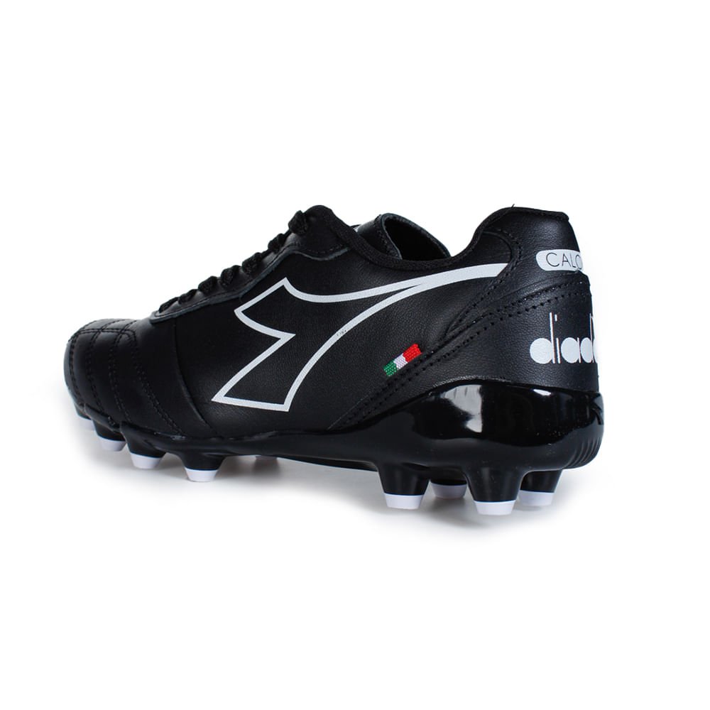 Chuteira Unissex Diadora Calcio Campo Preto e Branco Preto 4