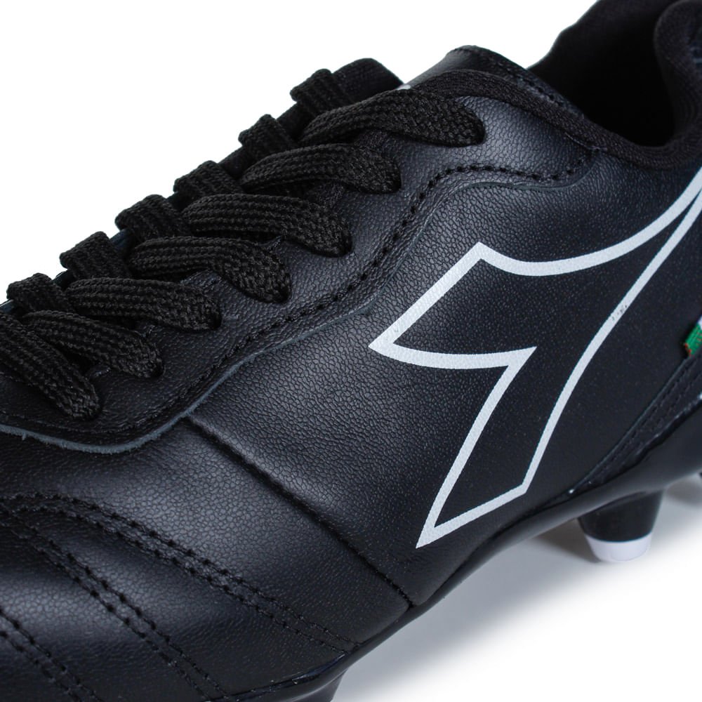 Chuteira Unissex Diadora Calcio Campo Preto e Branco Preto 7